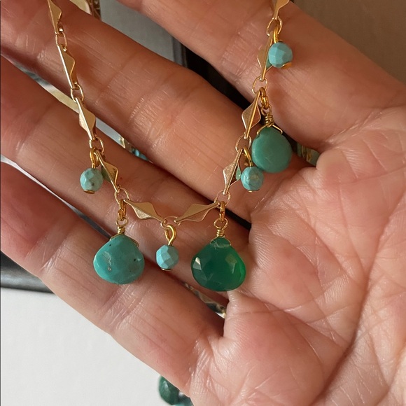 NWOT Precious Stone.Necklace. Blues - Picture 11 of 12